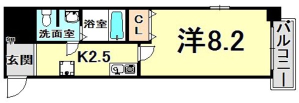 ダイドーメゾン神戸元町の物件間取画像